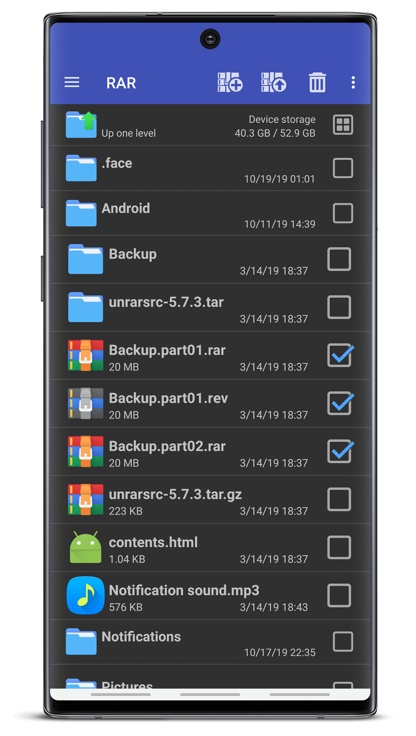 RAR for Android v6.00 build 96 [Final] [Premium] [Mod] 1b0929647191979b21e0159249cee371