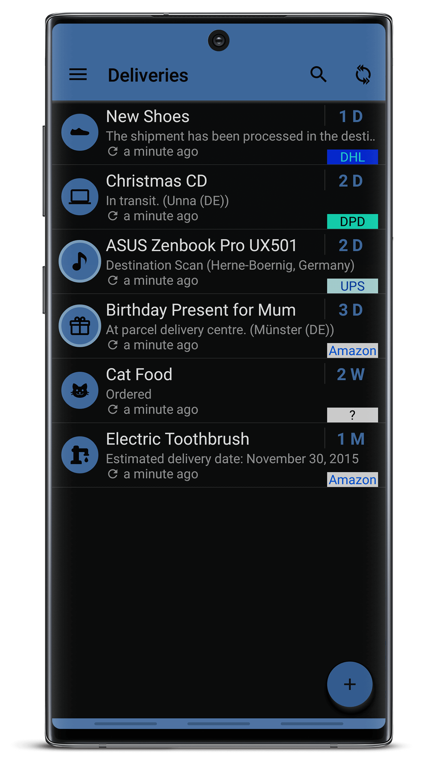 Deliveries Package Tracker v5.7.12 build 1939 [Pro] [Mod] D5e0d21aa3632277f5032ec5a8dc5ebb