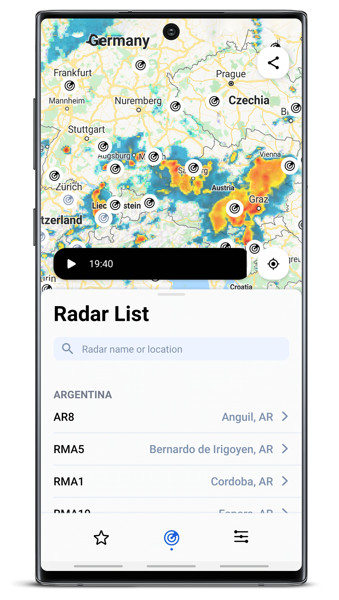 RainViewer: Doppler Radar & Weather Forecast v2.2.10 [Premium] [Mod] 6ce2ef98cadd8ce3e5fc0ac7feb10997